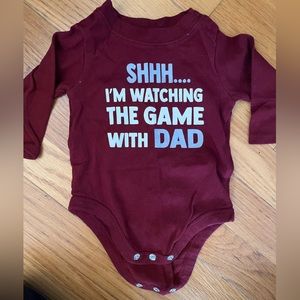 3-6 month long sleeve onsie. Brand new condition.